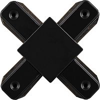 Коннектор для шинопровода Х-образный SW-Group KXZ-BL-X Однофазный Черный IP20 картинка 